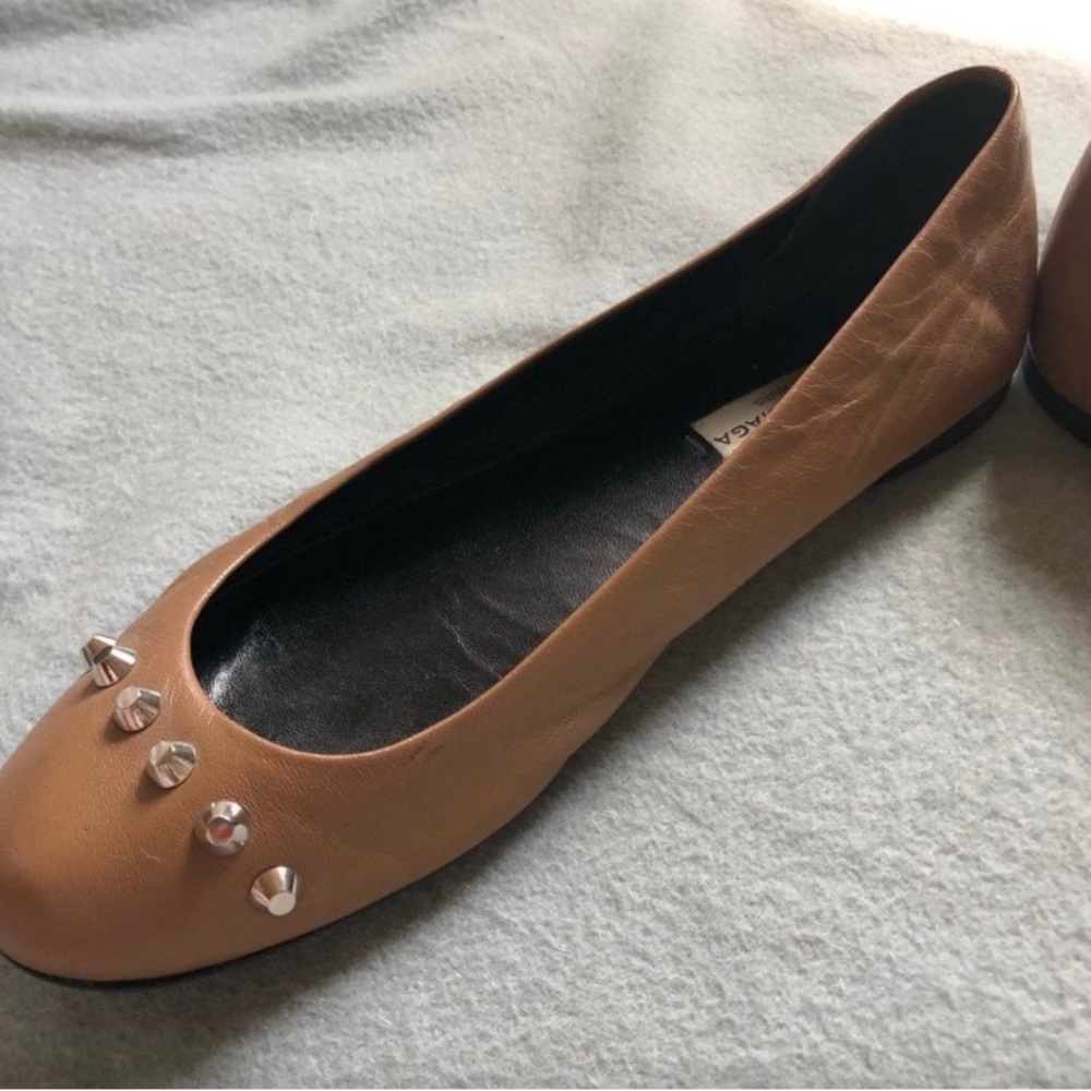 Balenciaga 
balletflats brown leather studded - Picture 2 of 5